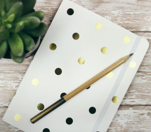 Gold Polka Dot Journal